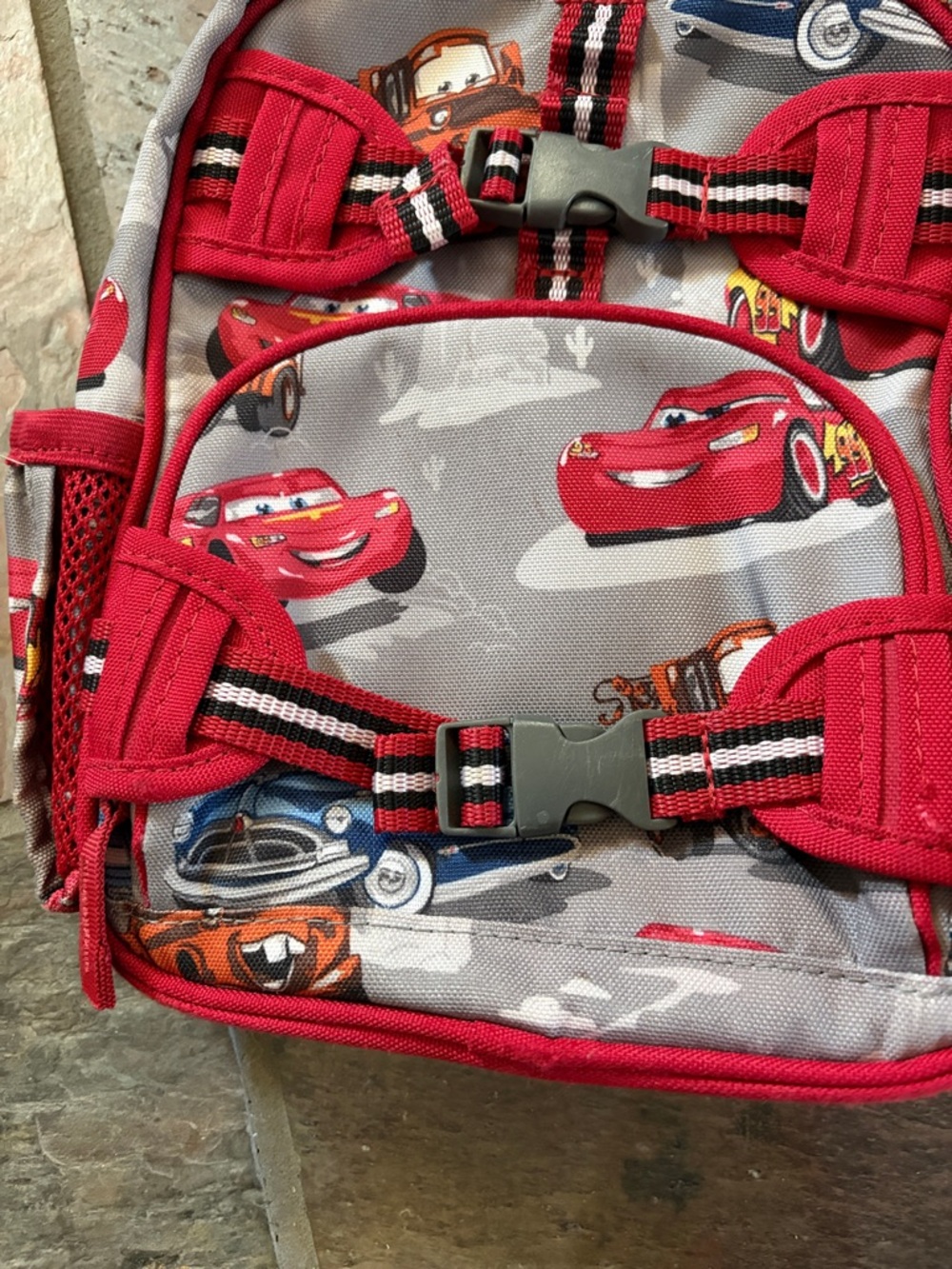 Pottery barn Kids Lightning McQueen Disney Pixar backpack Mini Small - Picture 3 of 9